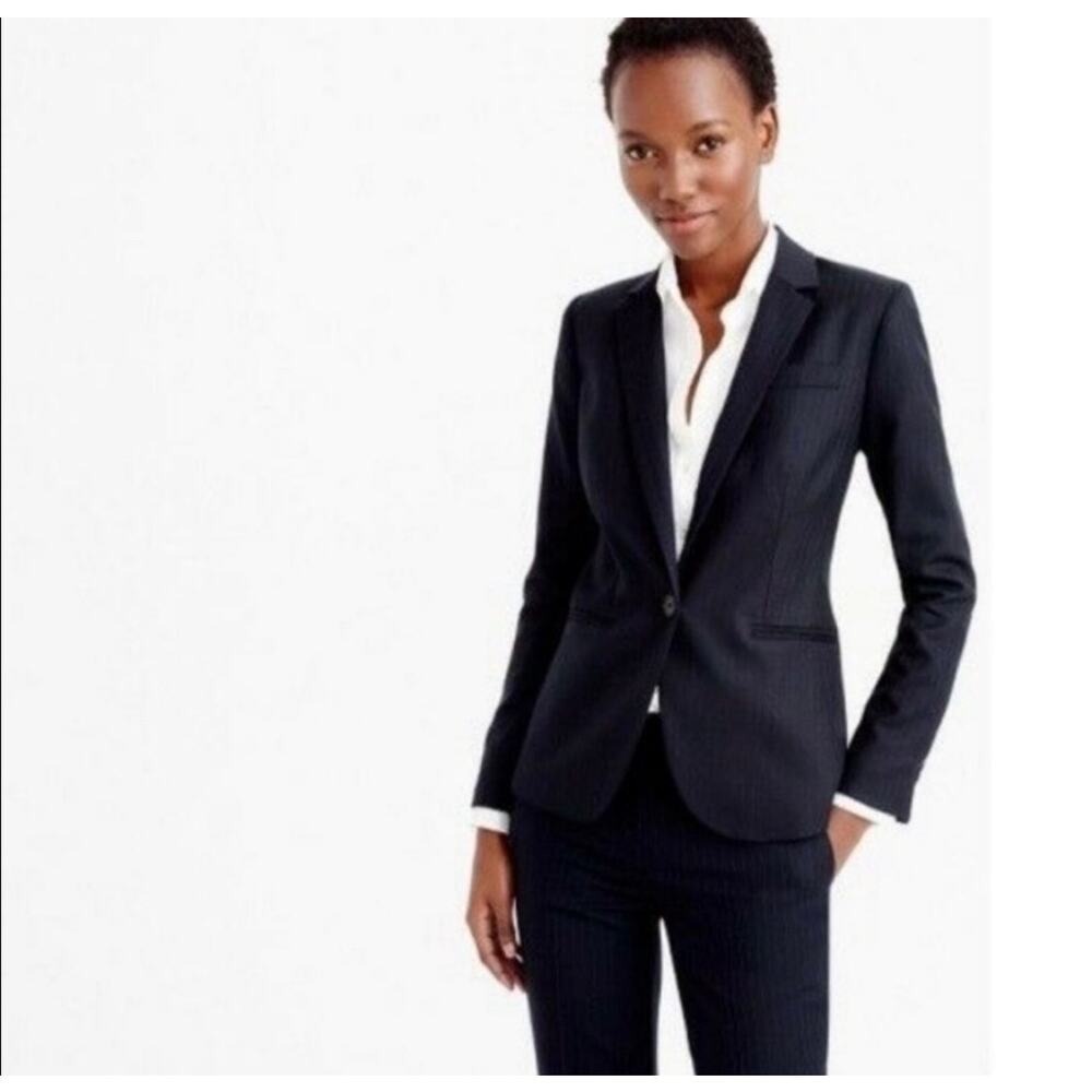 J. Crew lO35 Super 120's Pinstripe Blazer